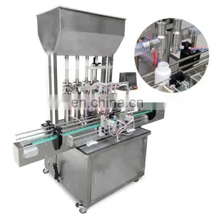 Semi-Automatic High Viscosity Peanut Butter Lotion Cream Jam Bottle Piston Pump Honey Thick Liquid Paste Filling Machine thumbnail-2