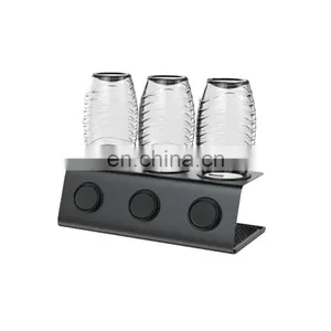 Factory Custom 201 Stainless Steel Metal Bottle Drying Rack Soda Stream Bottle Holder for All Soda Stream Maker thumbnail-4