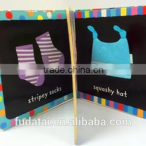 FDT Customized Top Quality and Lovely Creative Baby Touch and Feel Board Book Printing With Cloth thumbnail-6