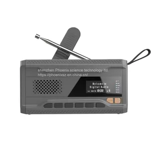Portable Solar Radio, Emergency Radio With Crank, Dynamo DAB/FM Radio,4500mAh Rechargeable Powerbank,Bluetooth Speaker,USB Phone Charger,LED Flashlight & Reading Light,SOS Alarm,Camping,outdoor thumbnail-1