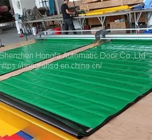 Zipper Door Custom High Speed Cold Room Freezer Front Insulated PVC Rolling Door thumbnail-3