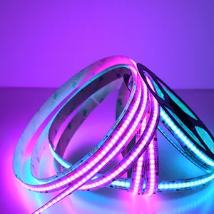 New Trends Dam Type COB Digital RGB LED Strip COB RGB LED Strip Light High Density Without Dark Area New Dam Type COB Strip thumbnail-1