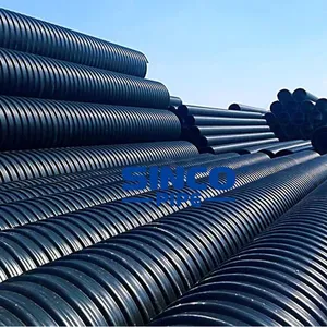 HDPE Metal Belt Reinforced Corrugated Pipe thumbnail-2
