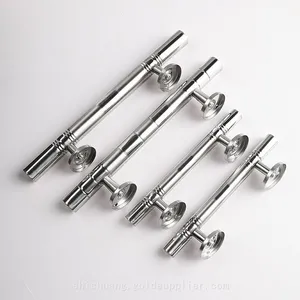 Furniture Hardware Fittings 19mm Glass Door Stainless Steel Long Round Pull Handle thumbnail-2