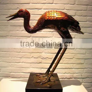 Bronze Crane Sculpture for Hotel Decoration thumbnail-2