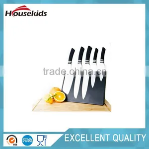 5pieces Stainless Steel Knife Sets With Magnetic Wooden Block thumbnail-5