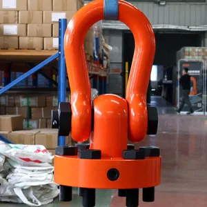 Heavy Duty Flange Swivel Shackle Hoist Rings Rigging and Lifting Equipment 85t-250t thumbnail-3