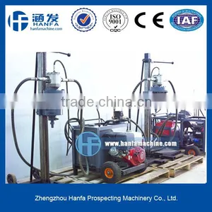 Hot Sale HF-20 Portable Hydraulic Drilling Rig for Geotechnical Exploration Drilling Depth 20m Diesel Engine thumbnail-1