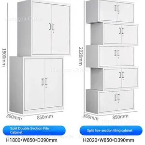 China Manufacturer Mobile Instrument Storage File Cabinet in White for Office and Industrial Use With Soft Close and Key Lock thumbnail-5