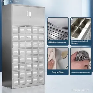 Easy-to-clean Metal Apothecary Chest |for Acupuncture Research in Boston | Medical-grade & Sanitary thumbnail-4