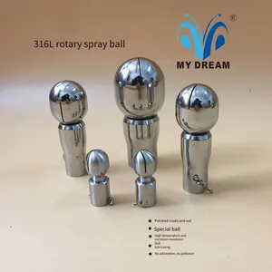Sanitary Plug - Type Rotating Cleaning Ball and Tank Washer for Pharmaceutical Equipment Made of Stainless Steel Sus316l Material thumbnail-1