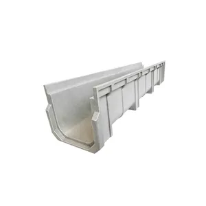 Lubao Composite Resin Finished U-shaped Drainage Trench Manufacturer 250*250 for Factory, Garden, Green Space, Square and Road thumbnail-5