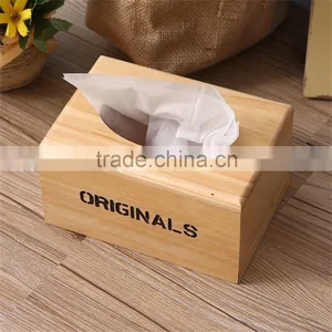 Solid Wood Craft Facial Tissue Box Made in China for Home Decoration thumbnail-3