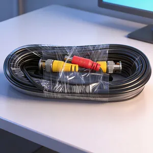 Bncdc Security Surveillance Camera Video Coaxial Cable, High-definition Closed-circuit Television System Power Supply Video Cable, Copper Core thumbnail-3