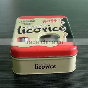Small Candy Packaging Tin Box With Pvc Window thumbnail-1
