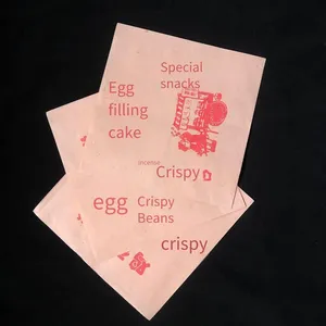Roujiamo Packaging Bags, Roujiamo Greaseproof Paper Bags, Egg-stuffed Pancake and Chinese Crepe Greaseproof Paper Bags, Kraft Paper Bags, Pancake Paper Bags thumbnail-1