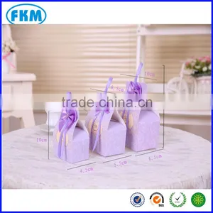 Purple Wedding Favors Gifts Candy Box Chocolate Box W Bow Gifts Bag Supply thumbnail-6