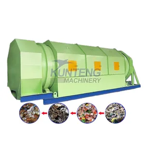 Professional Urban Solid Waste Trommel Screening Machine Garbage Classification Production Line EPC thumbnail-1