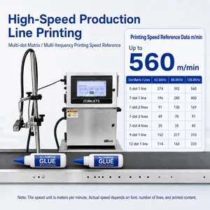 Adhesive Bottle Coding Machine for Glue Plastic Containers Lot Number Date and Traceability Printing thumbnail-2