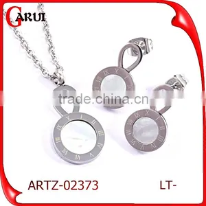 2016 Summer Series Fashion Bridal Jewelry Set,Silver Costume Jewelry, Stainless thumbnail-3