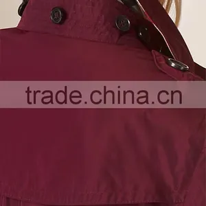 Women Winter Hooded Short Trench Coat thumbnail-5