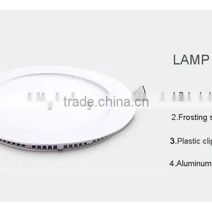 Factory Price 3W 4W 6W 12W Slim Round Ceiling LED Panel Light thumbnail-3