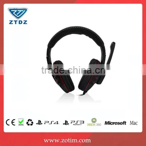 High Quality Fatory Price Video Game Accessory 4in 1wired Headset With MIC for PS4/XBOX360/PS3/PC thumbnail-1