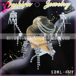 2015 New Popular Indian Head Chain,clear Diamond Head Chain Jewelry Wholesale Jewelry Head Chain thumbnail-3