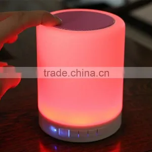 Night Light Touch Change Color RGB Warm White Bluetooth Speaker TF Card DC5V for Party Outdoor Living Room Child Read Package thumbnail-1