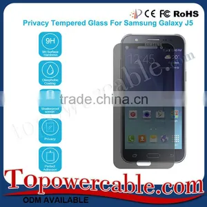Privacy Anti-Spy Real Tempered Glass Screen Protector Shield For Samsung Galaxy J5 thumbnail-1