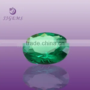 High Quality Oval Shape Synthetic Nano Green Spinel thumbnail-1