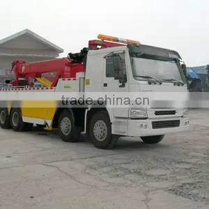 Sinotruck HOWO 8*4 Platform Road Wrecker Truck thumbnail-1