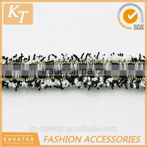 Top Quality Check Pattern Lace Trimming With Fringe thumbnail-2