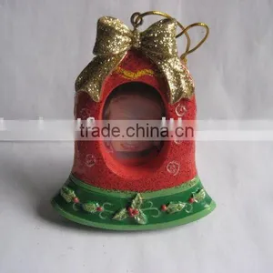 Christmas Style Cute Small Bell Shaped Resin Photo Frame for Children/kids/baby thumbnail-1
