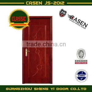 Red Oak HDF Grooving Wooden Door thumbnail-1