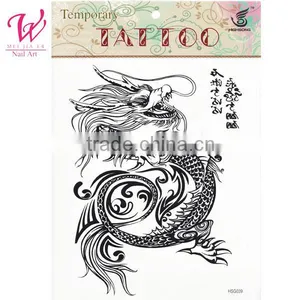 Cusomized Tattoo Sticker  Dragon Fake Designs Wholesale Price Beauty Products thumbnail-1