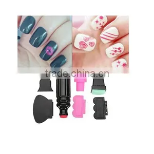 7pcs Silicone Nail Art Stamper And Scraper Set Manicure Polish Stamp Image Tool Kit thumbnail-2