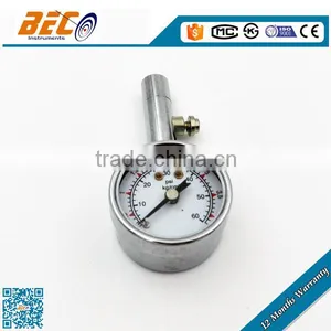 (YT-40A) 40mm Chrome Placted Material Small Size Customed Acceptable Car Tire Use Turbo Pressure Gauge Meter thumbnail-2