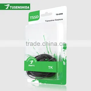 3.5mm Two Jacks Earphone Two Way Radio Headset Cheap Tensile Earpiece thumbnail-6