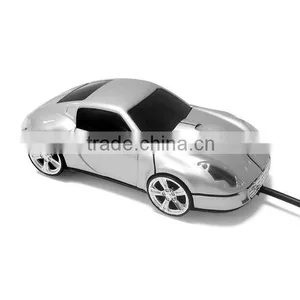 Sliver Wired Car Mouse/gift Car Mouse thumbnail-1