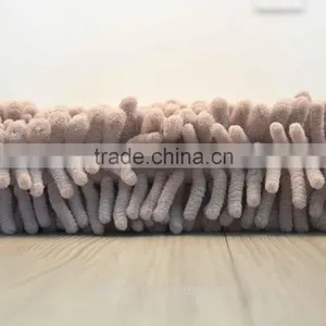 100%microfibre With Thin Yarn and Thick Yarn Mixed With Anti-slipping Baking Chenille Rugs thumbnail-2