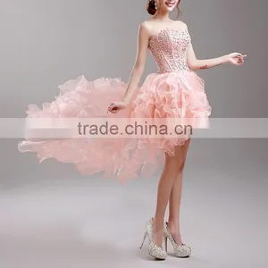 Hot Dress Fashion Design Amazing Peacock Feather Prom Dress thumbnail-3