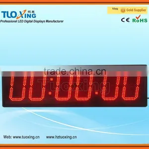 6 Digits 8 Inch LED Digital Large LED Digital Race Clock thumbnail-2