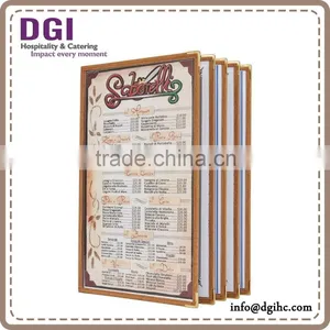 Triple Panel 6 Views Leatherette Leatherette Plastic Folder / a4 Insert Paper Size thumbnail-1