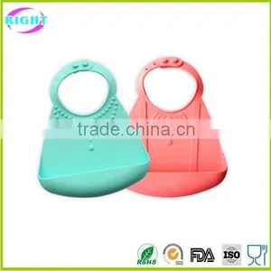 FDA Approved Cute Silicone Waterproof Baby Bib thumbnail-2