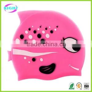 Animal Print Silicone Swimming Cap thumbnail-1