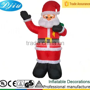 DJ-XT-41 Inflatable Waving Santa Gold Label Musical Night Before Christmas Decoration thumbnail-1