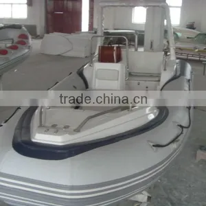 High Quality PVC Material and CE Certification Rigid Hull Fiberglass High Speed Inflatable Boat Quality Choice thumbnail-5