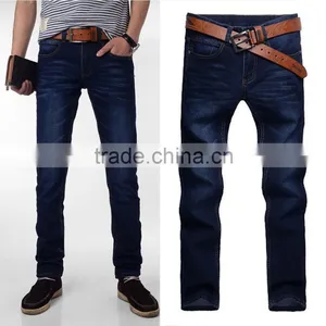 Custom Distressed Panelling Slim Cut Classic Retro Chic Popular High Rank 2015 New Style Fashion Men Jeans thumbnail-6