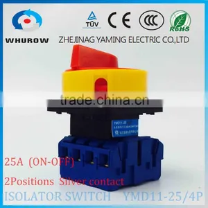Isolator Switch YMD11-25/4P Load Break Switch Universal Power Cut off Switch 25A 4 Phase Changeover Cam Switch Sliver Contacts thumbnail-1